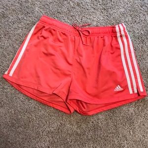 Pink adidas shorts